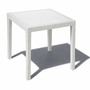 Gartentisch King Eckig Wei� 79x79x72cm Rattan-Optik