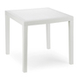 Gartentisch King Eckig Wei� 79x79x72cm Rattan-Optik 