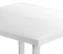 Gartentisch Terrassentisch Outdoor Tisch Wei� L80xB75xH72cm