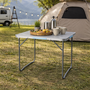 Campingtisch Klapptisch Outdoor klappbar Tragegriff Alu L70xB50xH59cm