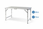 XXL Campingtisch Outdoortisch Gartentisch klappbar Alu 120x60x58/70cm