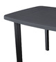 Gartentisch Anthrazit 140x90x72cm