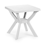 Gartentisch Eckig Wei� 70x70x72cm Wei� 