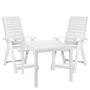 Gartengarnitur Bistrogarnitur 3-teilig Wei�