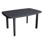 Gartentisch Kunststoff Anthrazit 140x90x72cm 