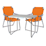 3-teiliges Campingm�bel Set Alu L70xB50xH59cm orange