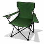Anglersessel Campingstuhl mit Getr�nkehalter und Tasche Gr�n