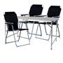 4-teiliges Campingm�bel Set Alu wetterfest  120x60x58/70cm schwarz