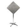 Bistrogarnitur 3-teilig Aluminium - Textilen / Lime