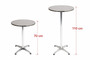 Bistrogarnitur 3-teilig Aluminium H�henverstellbar H70/110cm