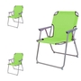 3 St�ck Campingstuhl Stoff Oxfort Metall Lime Gr�n