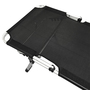 XXL Aluminium Gartenliege bis 150kg schwarz + Beistelltisch