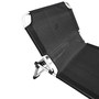 XXL Aluminium Gartenliege bis 150kg schwarz + Beistelltisch
