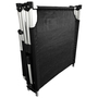 XXL Aluminium Gartenliege bis 150kg schwarz + Beistelltisch