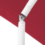 Sonnenschirm rund 2m rot Polyester knickbar UV Schutz