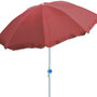 Sonnenschirm rund 2m rot Polyester knickbar UV Schutz