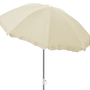 Sonnenschirm rund 1,80m beige Polyester knickbar UV Schutz