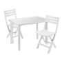 3tlg Gartengarnitur Balkonm�bel Camping Outdoor Wei� Kunststoff 