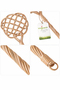 Teppichklopfer Rattan  L76xB25,5xH2,5cm