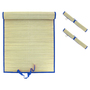 2er Set XL Strandmatte Bastmatte 180x60cm Blau 