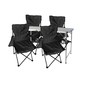 5-teiliges Campingm�bel Set Schwarz