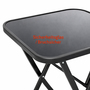 Bistrotisch Klapptisch wetterfest Dunkelgrau Glas / Metall 60x60xH70cm