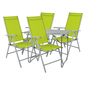 5-teiliges Campingm�bel Set Aluminium Textilen Lime