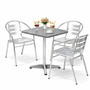 Bistrogarnitur 4-teilig Aluminium
