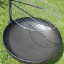 verchromter Grillrost 40cm mit Halterung f�r Feuerschalen bis 55cm