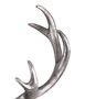 XL Hirschgeweih Hirschkopf Geweih 10-Ender Silber Optik 30x18x40cm