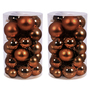 60 St�ck Christbaumkugeln / Weihnachtskugeln Braun  4/5/6/7cm