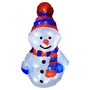 Acryl Schneemann 40 LEDs kaltwei� Au�enbeleuchtung Weihnachten