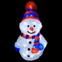 Acryl Schneemann 40 LEDs kaltwei� Au�enbeleuchtung Weihnachten
