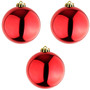 3 St�ck XXL Weihnachtsbaumkugeln Christbaumkugeln rot  20cm