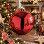 XXL Weihnachtsbaumkugeln Dekokugel Christbaumkugeln rot  20cm