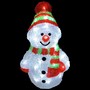 Acryl Schneemann 40 LEDs kaltwei Auenbeleuchtung