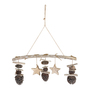 Weihnachts Holz Mobile Fensterdekoration H�nger Stern Tannenzapfen