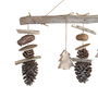 Holz Mobile Fensterdekoration H�nger Baum Tannenzapfen
