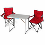 3-teiliges Campingm�bel Set rot Tisch+ campingst�hle mit Tasche