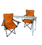 3-teiliges Campingm�bel Set Tisch h�henverstellbar St�hle Tasche 