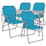 5-teiliges Campingm�bel Set Alu 120x60x58/70cm Petrol