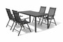 Gartengarnitur Sitzgarnitur 5-teilig L150xB90cm Aluminium / Non-Wood Anthrazit