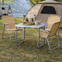 4-teiliges Campingm�bel Set Alu L80xB60xH68cm Beige