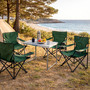 5-teiliges Campingm�bel Set Gr�n XL Tisch 80x60x68cm + Campingst�hle