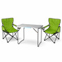 3-teiliges Campingm�bel Set Tisch 80x60x68cm + Campingst�hle