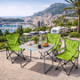 4-teiliges Campingm�bel Set lime XL Tisch 80x60x68cm + Campingst�hle