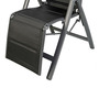 Comfort Relaxsessel Hochlehner Aluminium gepolstert Anthrazit/Schwarz