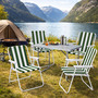 5tlg Campingm�bel Set Outdoorm�bel Camping Alu L80xB60xH68cm klappbar