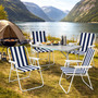 5tlg Campingm�bel Set Outdoorm�bel Camping Alu L80xB60xH68cm klappbar
