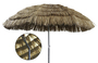 Hawaii Sonnenschirm Strandschirm Gartenschirm rund 1,6m Braun